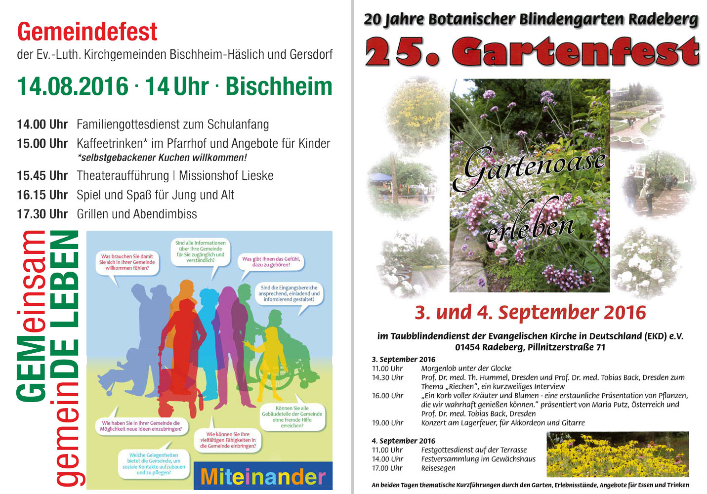 2016 08 14 Plakat Gemeindefest Blindengarten